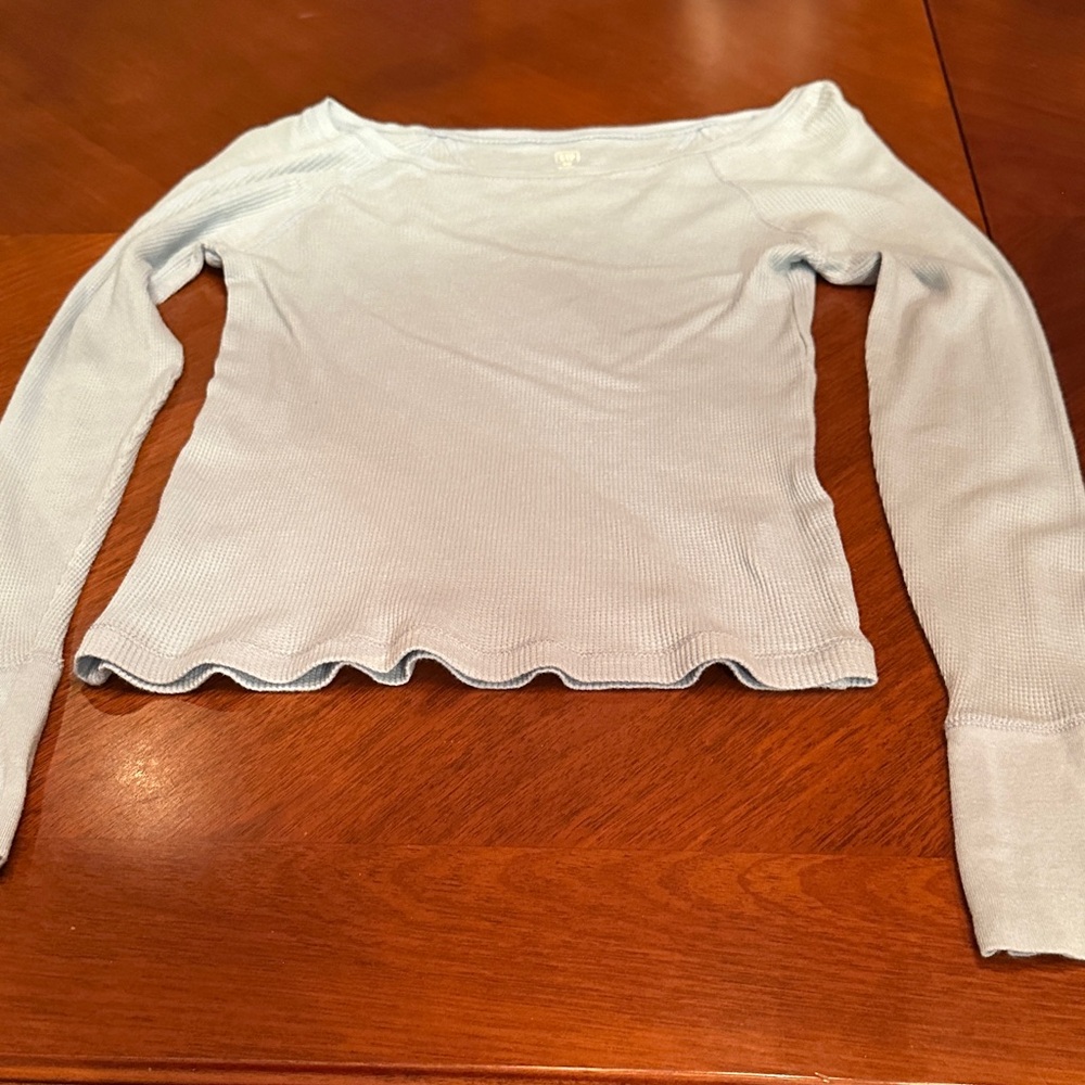 GAP Light Blue Long Sleeve Top